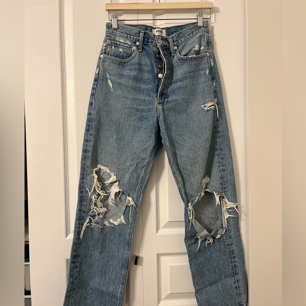 Agolde ripped 90’s jeans